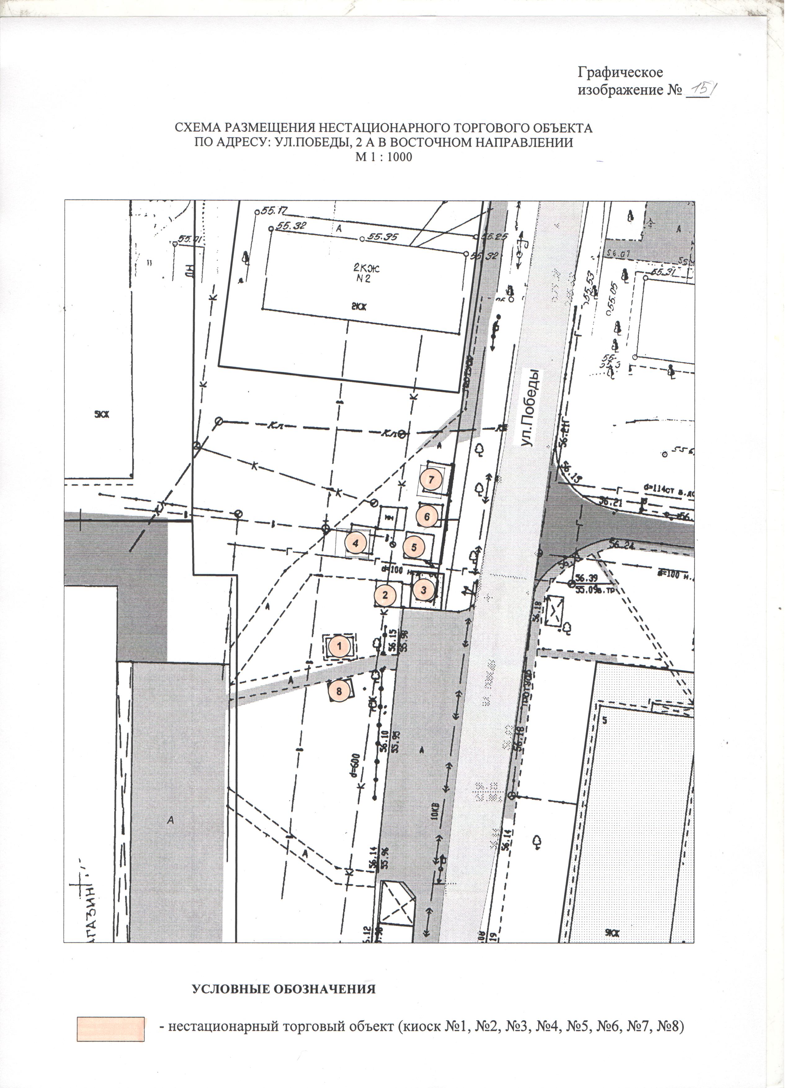 Схема размещения нестационарных торговых объектов не